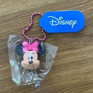 Minnie Mouse head Bell pendant key chains